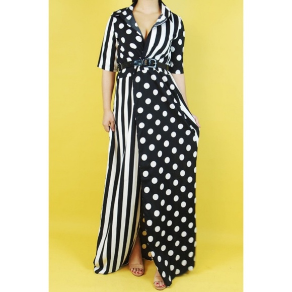 Dresses & Skirts - Stripes and Polka Dots Dress